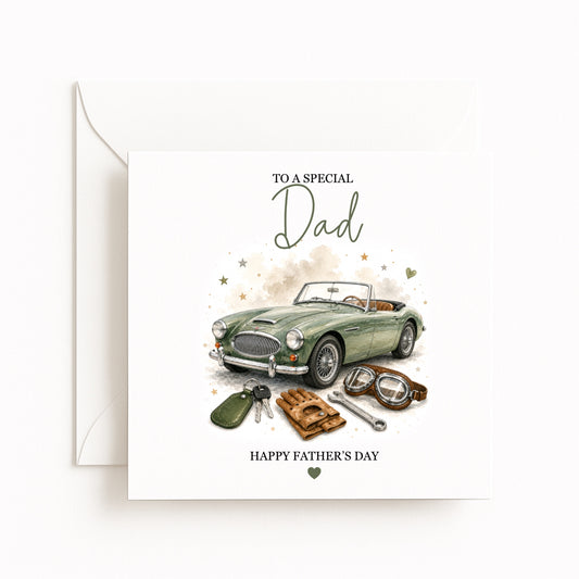 Vintage Car Father’s Day Card