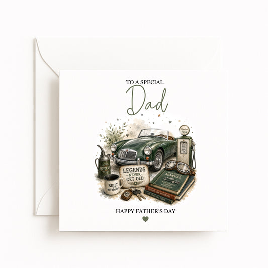 Classic Car Father’s Day Card