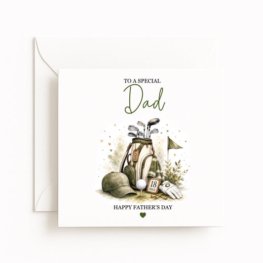 Golf Theme Father’s Day Card
