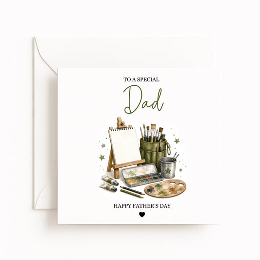Artist Theme Father’s Day Card