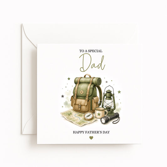 Hiking Theme Father’s Day Card