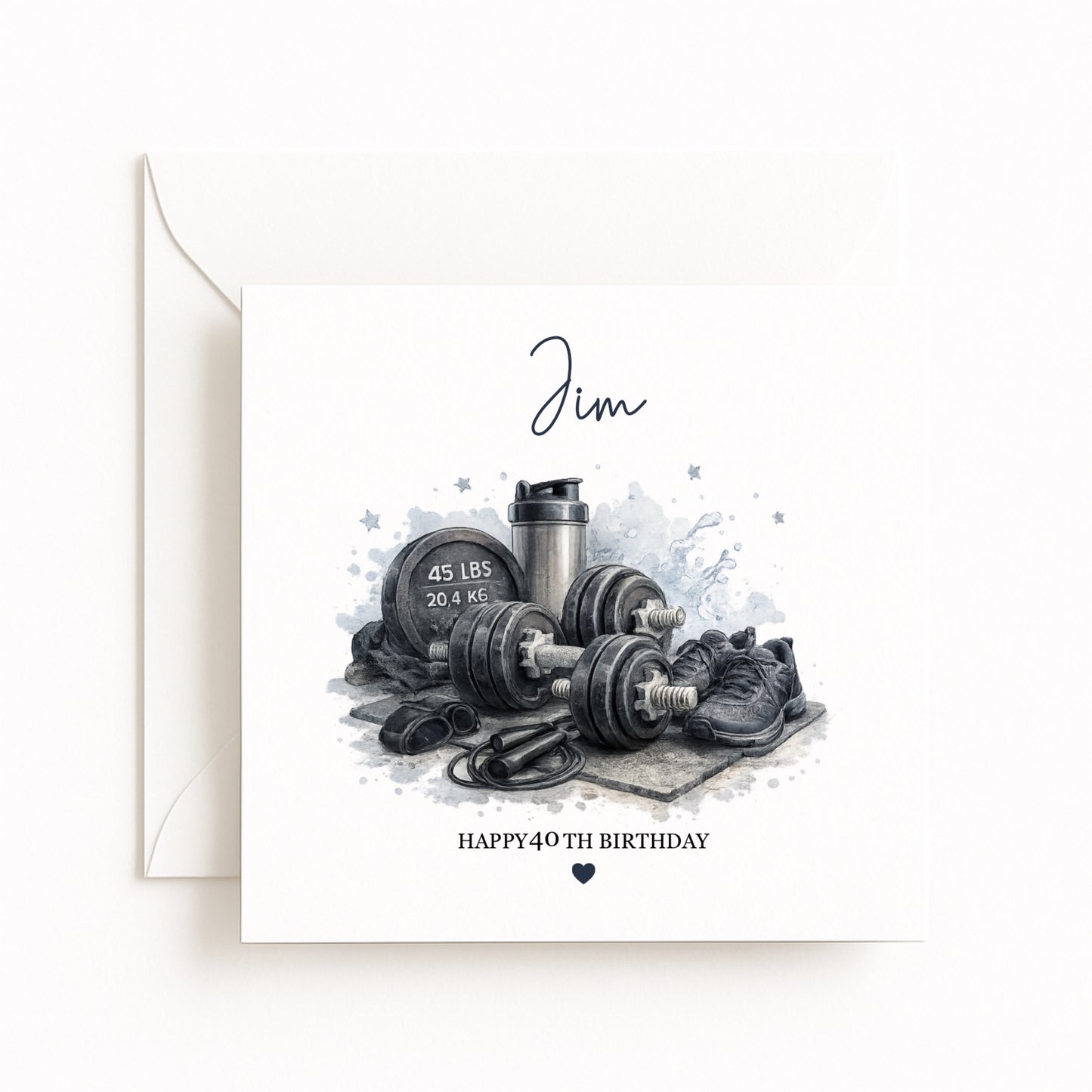 Personalised Gym Birthday Card