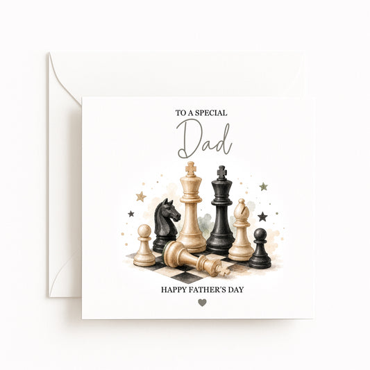Chess Theme Father’s Day Card