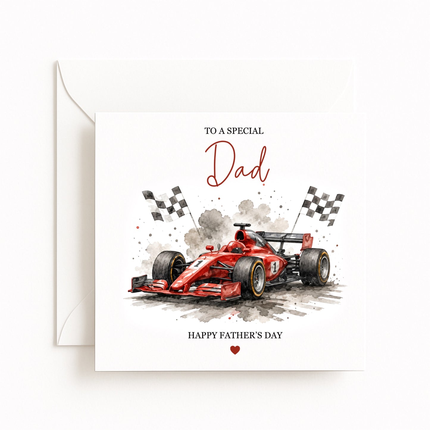 Racing Car Theme Father’s Day Card