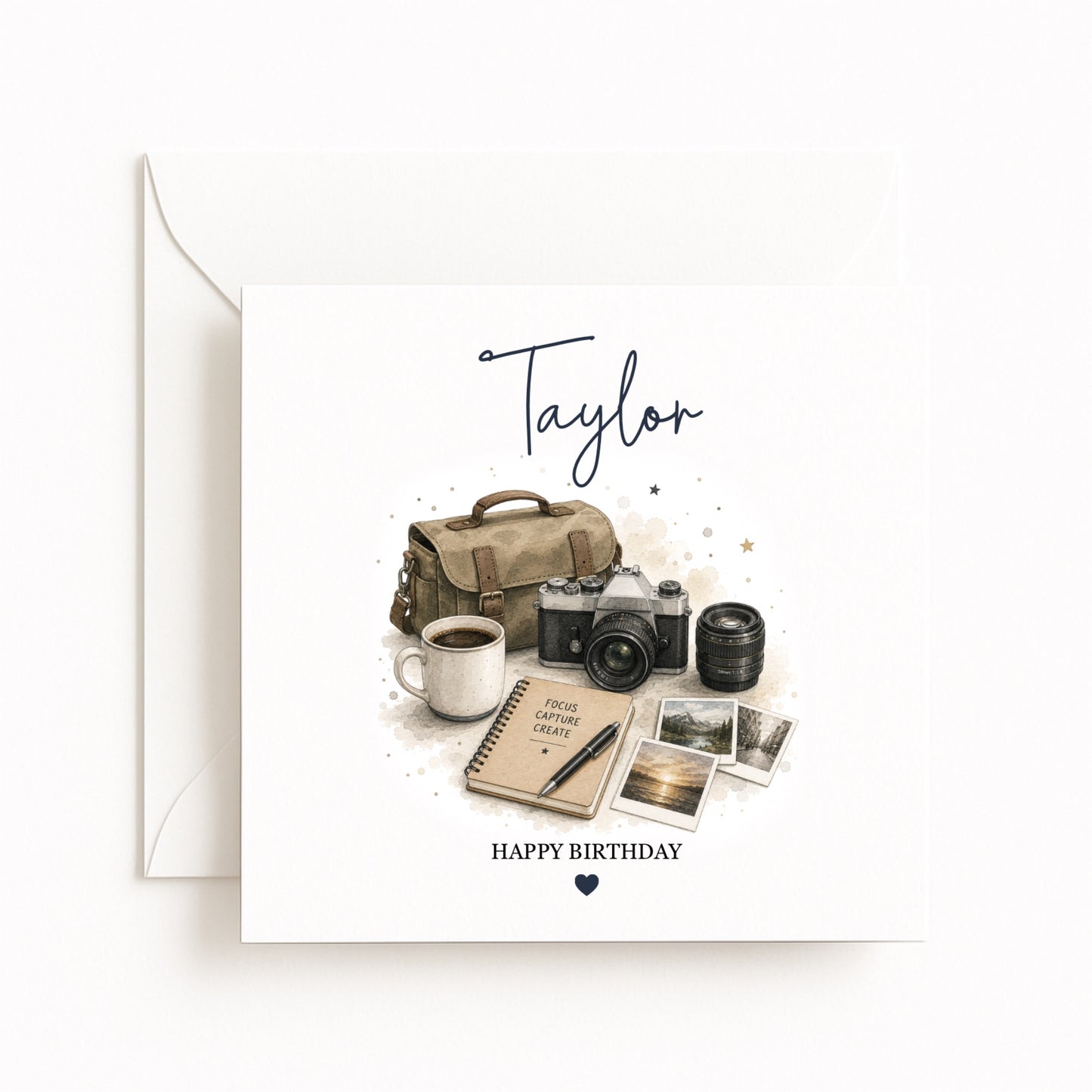 Personalised Photography Birthday Card