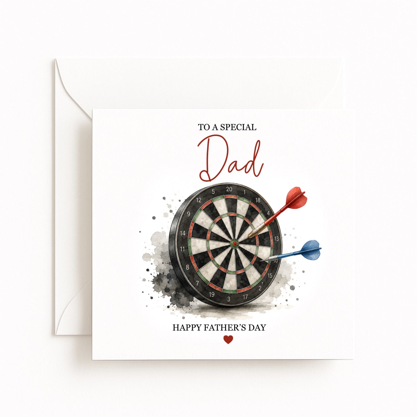 Darts Theme Father’s Day Card