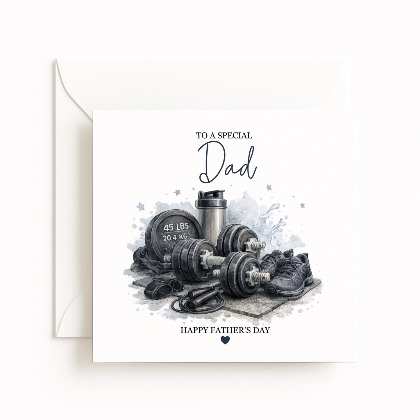 Gym Theme Father’s Day Card