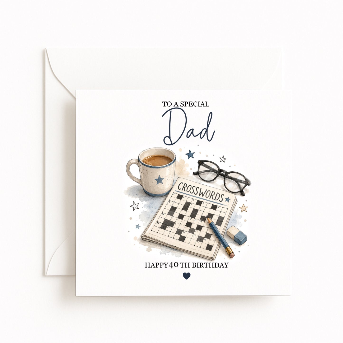 Personalised Crosswords Birthday Card