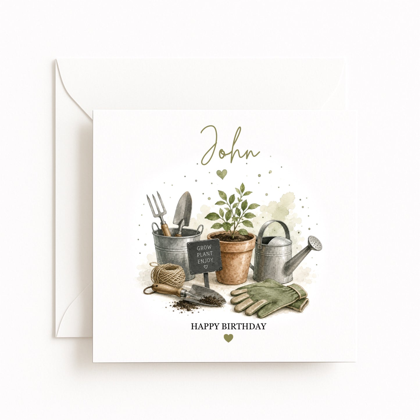 Personalised Gardener Birthday Card