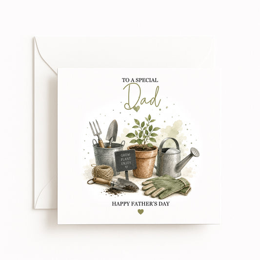 Gardening Theme Father’s Day Card