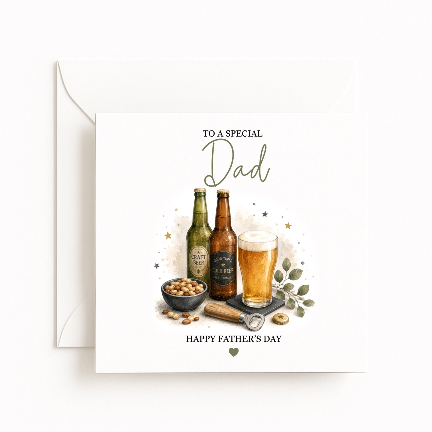 Beer Lover Theme Father’s Day Card