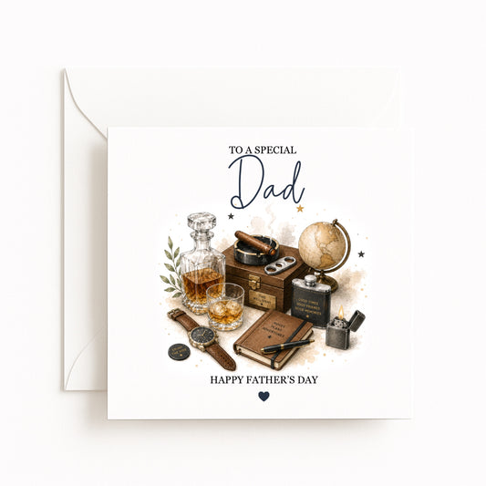 Whisky Theme Father’s Day Card