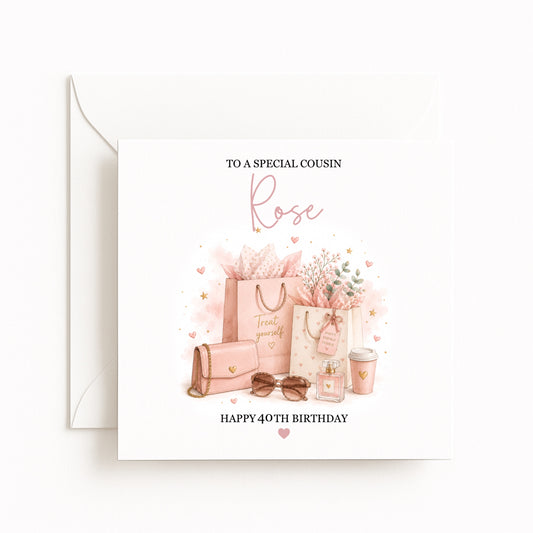 Shopping Spree Birthday Card