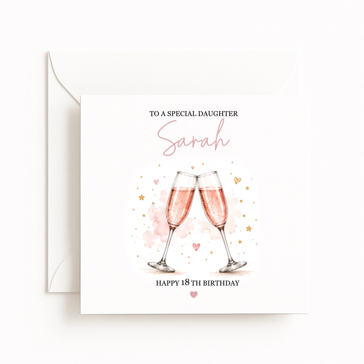 Champagne Birthday Card
