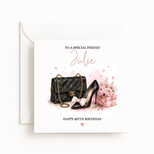 Shoes & Bags Birthday Card