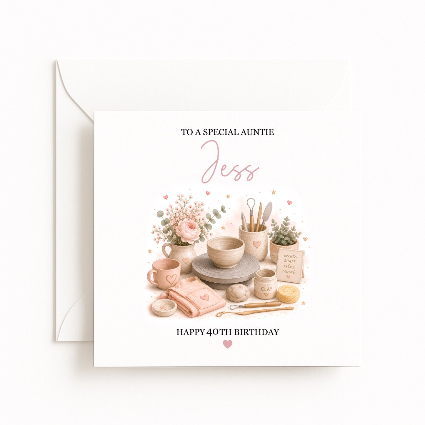 Pottery Birthday Card