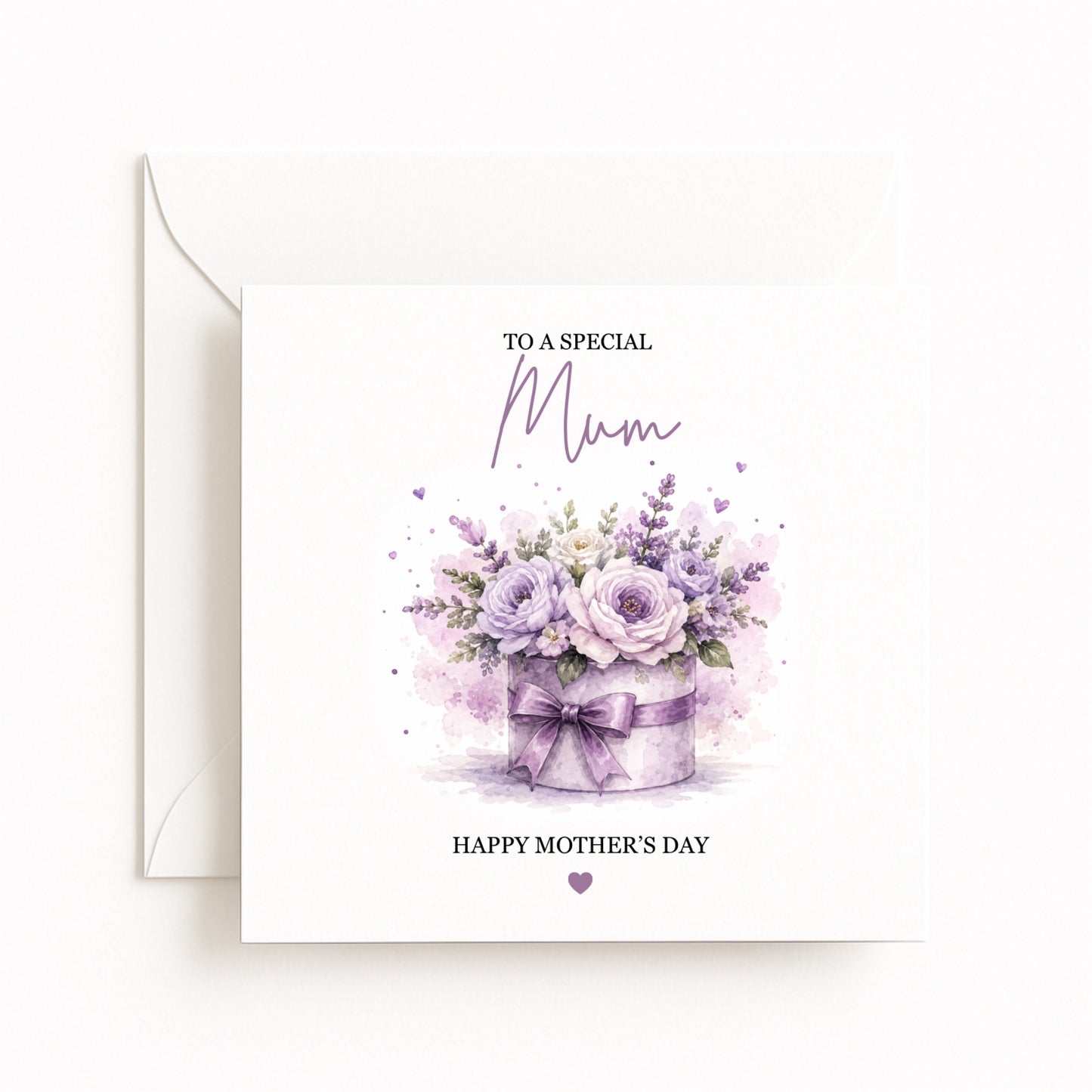 Lilac Flower Box Mother’s Day Card