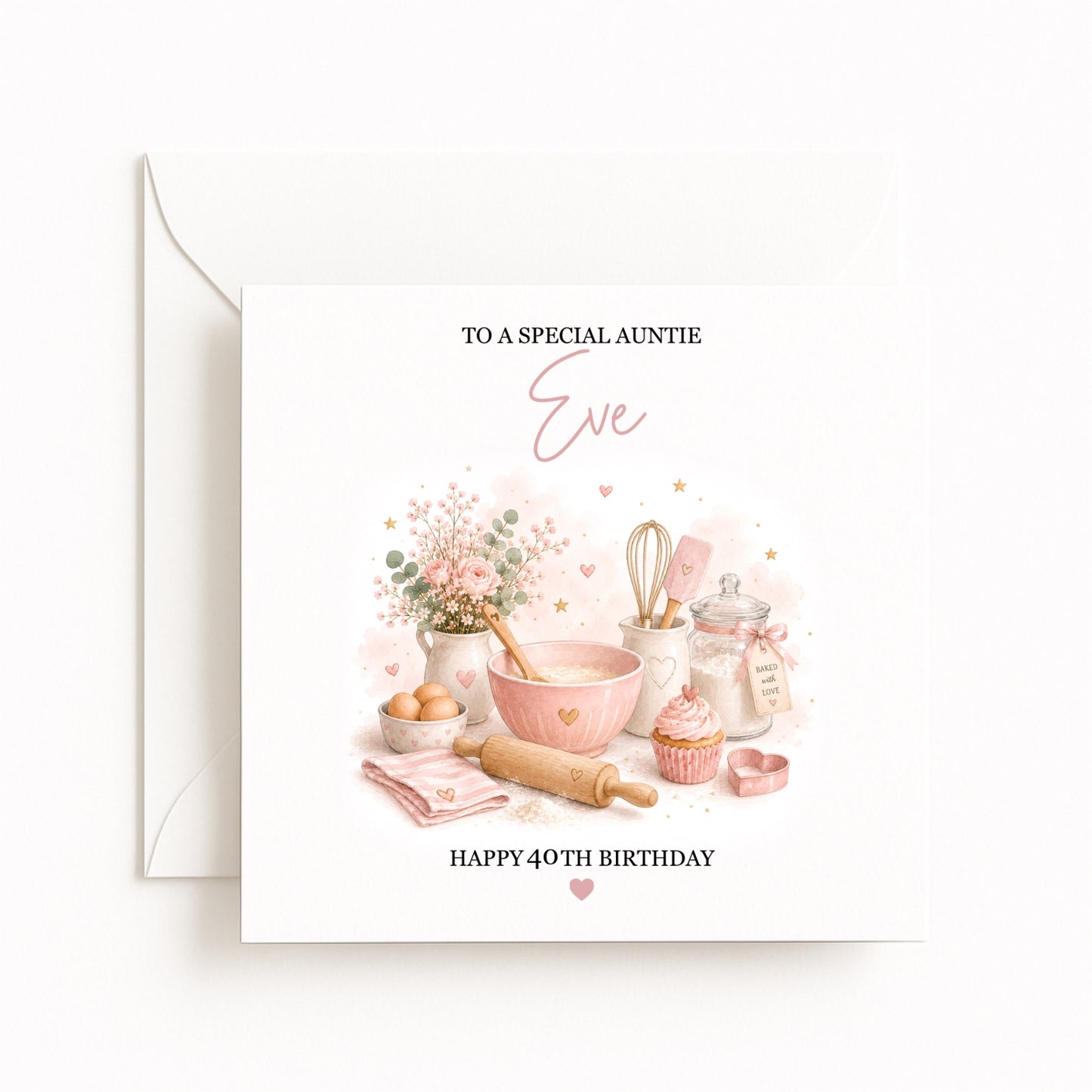 Baking Cakes Birthday Card