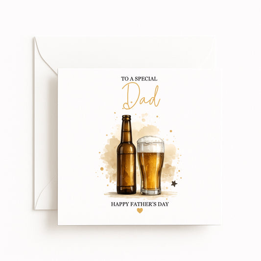 Beer Theme Father’s Day Card