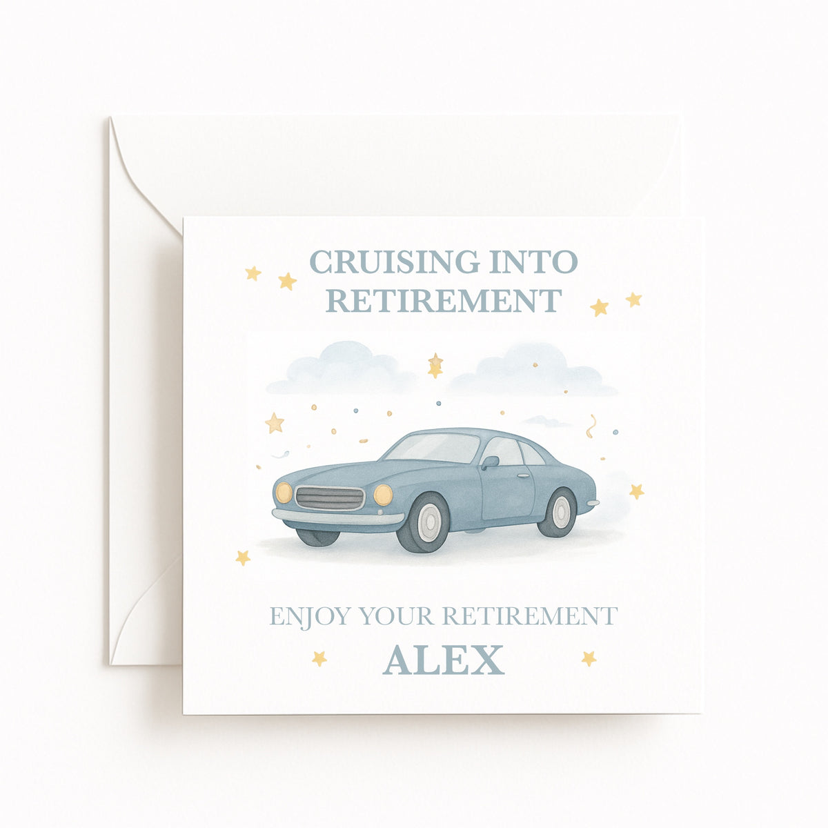 Cruising Into Retirement – Car Card – Deadcrafty