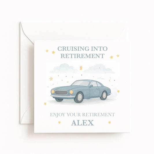 Cruising Into Retirement – Car Card