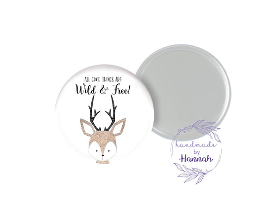 Deer Pocket Mirror